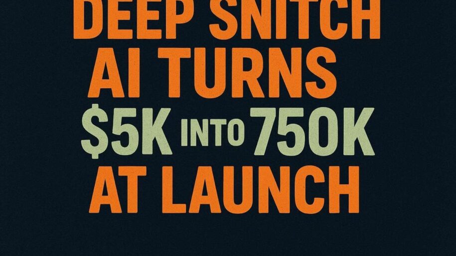 How DeepSnitch AI Turns $5K into $1 Million at Launch? 