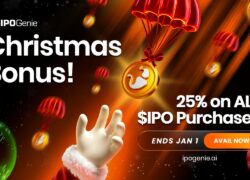 Top Crypto Presale Deal: IPO Genie Adds 25% Christmas Bonus