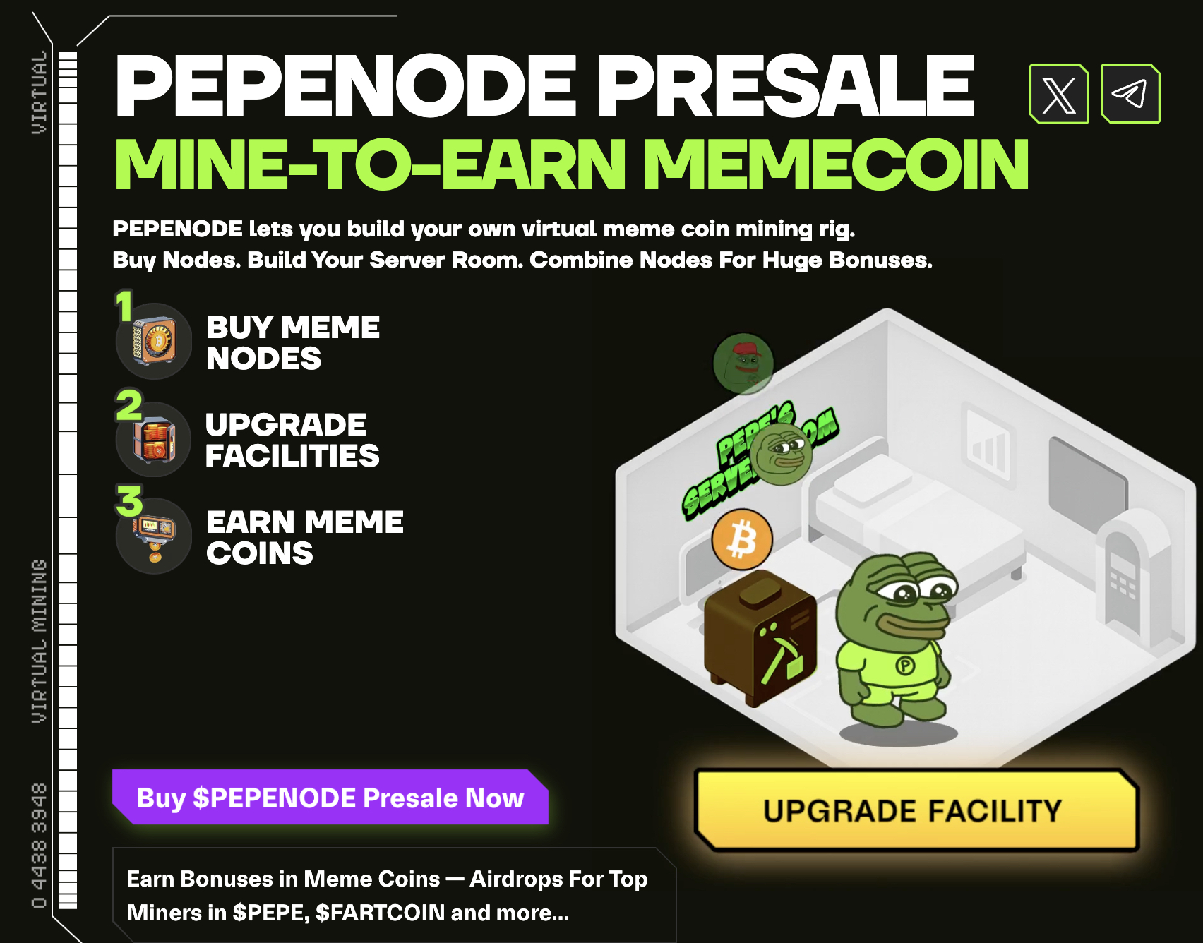 PepeNode presale info and utility.