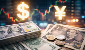 Dollar and yen bills