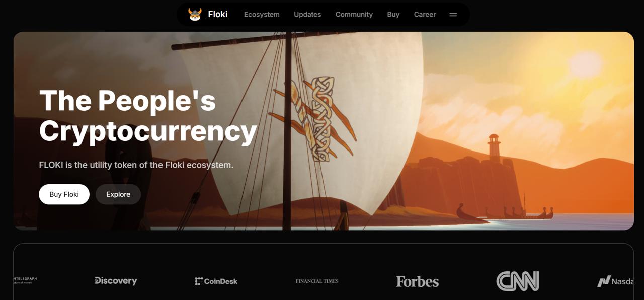 Viking-themed Floki dog with Valhalla metaverse game - utility meme coin 2026