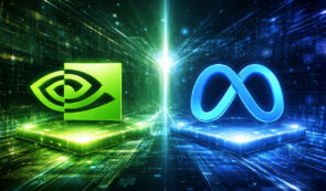 Nvidia and Meta logos