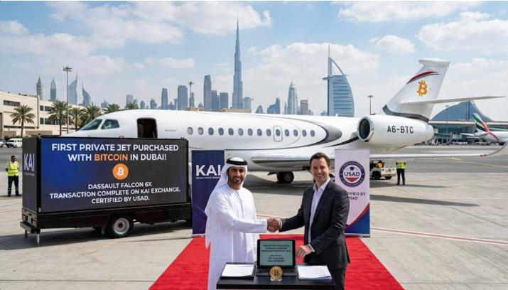 Dubai-Based Pre-Owned Dassault Falcon 6X Fetches 4.1 Bitcoins, Approximately USD 20.27 Million