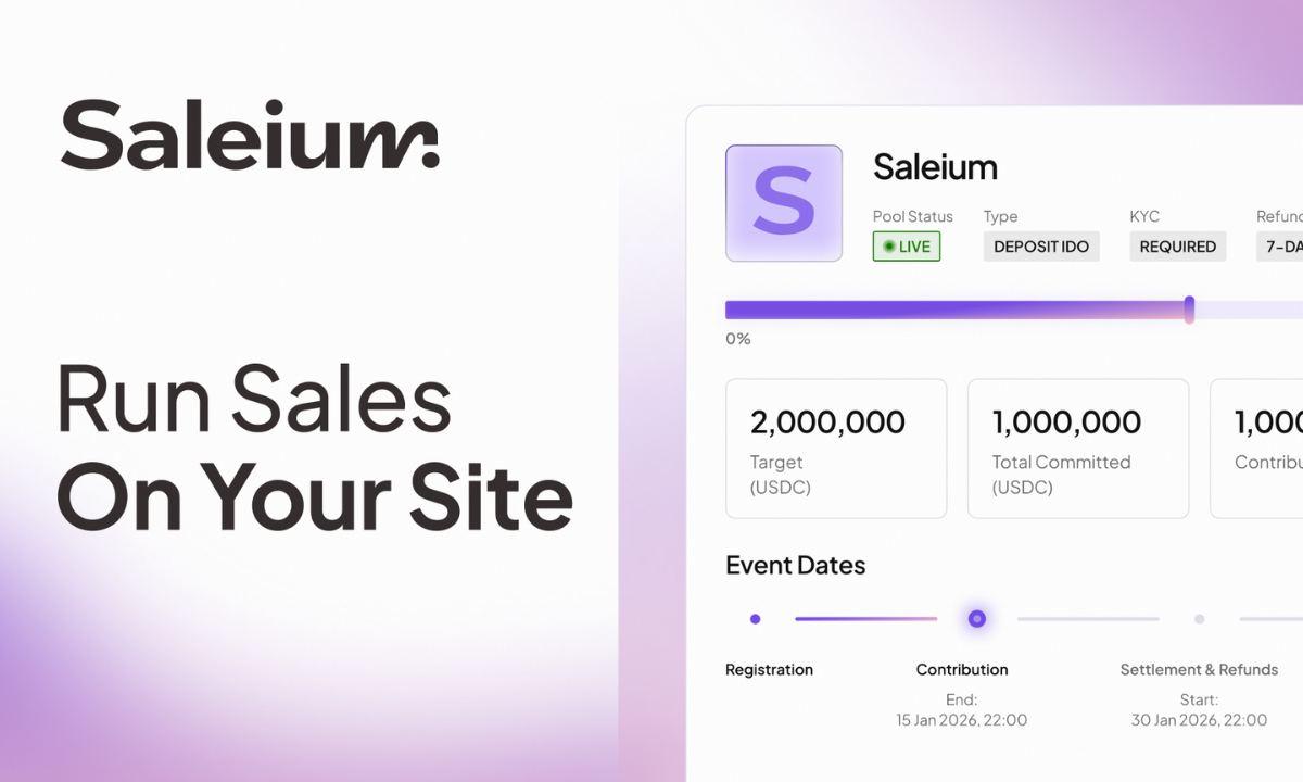 Saleium Signals a Shift Toward Self-Hosted Token Sales in Web3