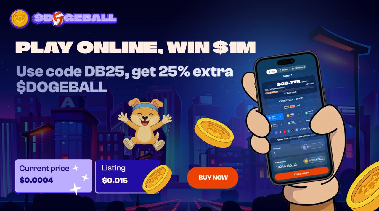 DOGEBALL Presale Reports $180K Raised with Falcon Interactive Gaming Partnership