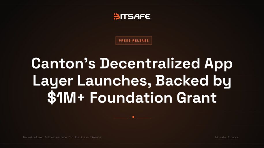 Canton’s Decentralized App Layer Launches, Backed by $1M+ Foundation Grant