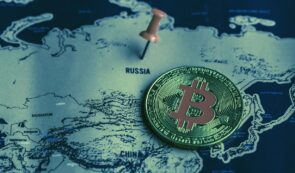 Russia map and Bitcoin