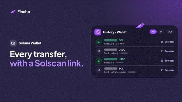 Finchb Opens a Sign-Up-Free Solana Wallet on Telegram and the Web